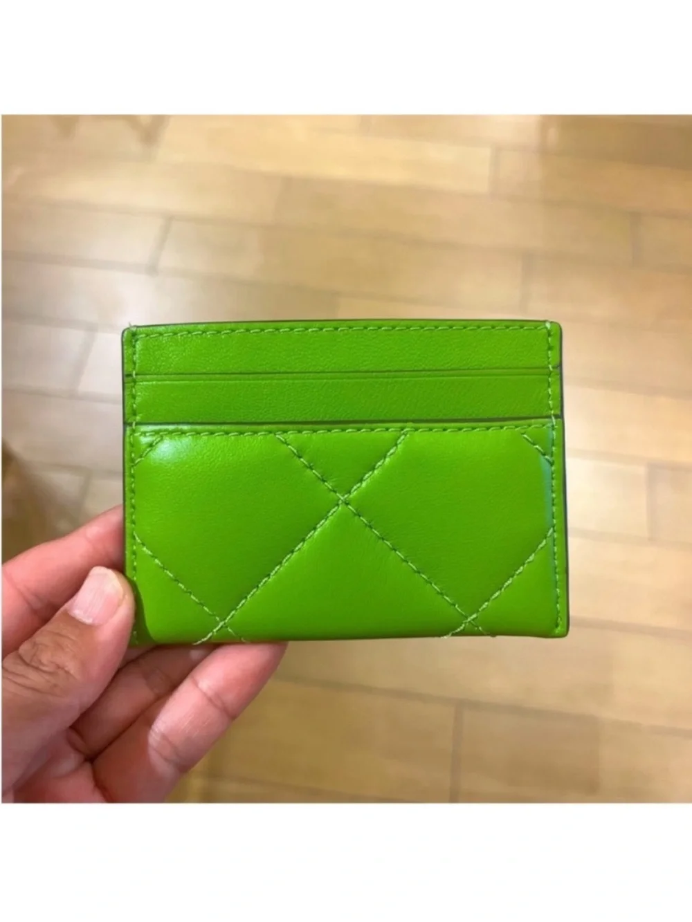 Tory Burch Willa Soft Quilt Slim Card Case Wallet In